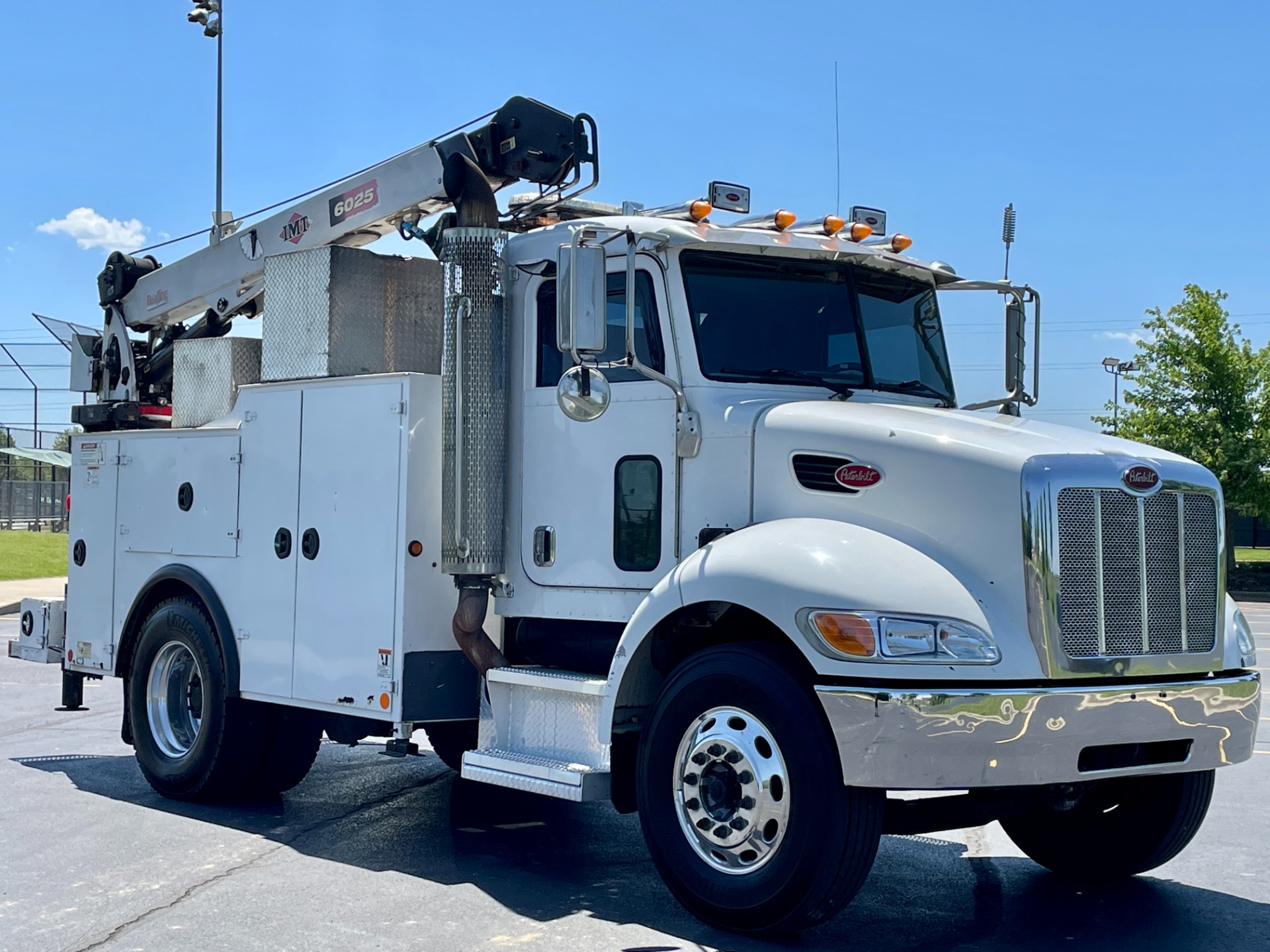 Used 2008 Peterbilt 355 Service Truck IMT Crane And